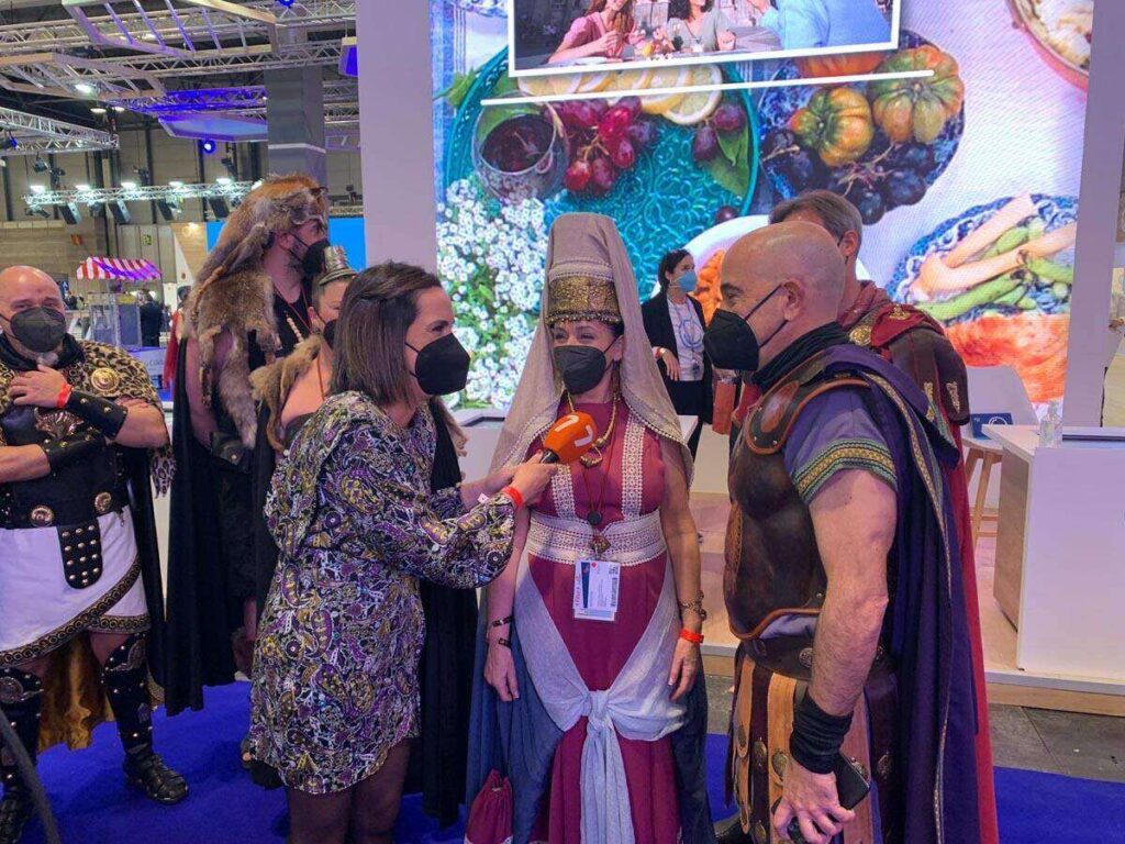FITUR 2022: Carthagineses y Romanos promocionan en el metro de Madrid.