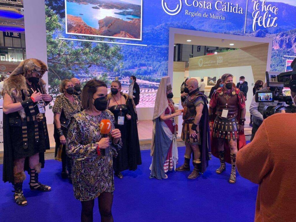 FITUR 2022: Carthagineses y Romanos promocionan en el metro de Madrid.