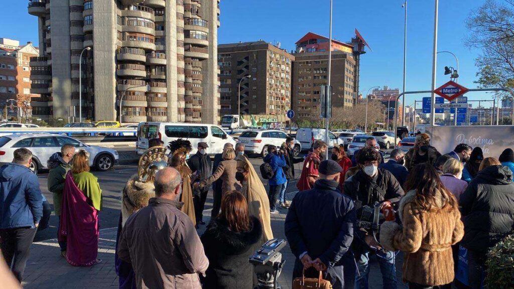 FITUR 2022: Carthagineses y Romanos promocionan en el metro de Madrid.