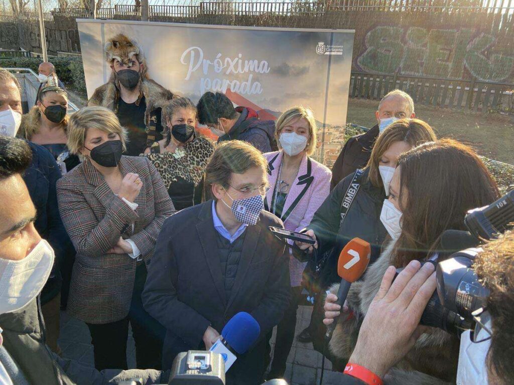 FITUR 2022: Carthagineses y Romanos promocionan en el metro de Madrid.