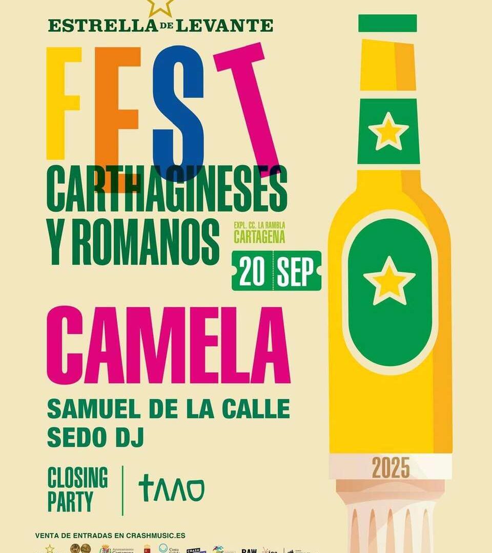 El Estrella de Levante CYR Fest llenará Cartagena de música en septiembre con Camela y Mikel Izal como grandes protagonistas