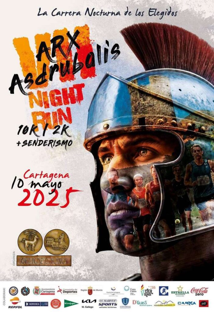 VII Carrera Nocturna “ARX ASDRUBALIS” – Historia y deporte iluminan Cartagena