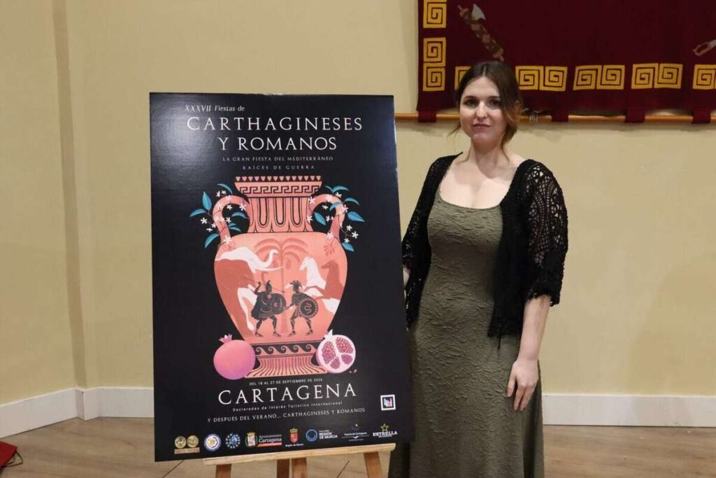 Natalia Lucas, ganadora del concurso del cartel anunciador de la XXXVII edición de Carthagineses y Romanos
